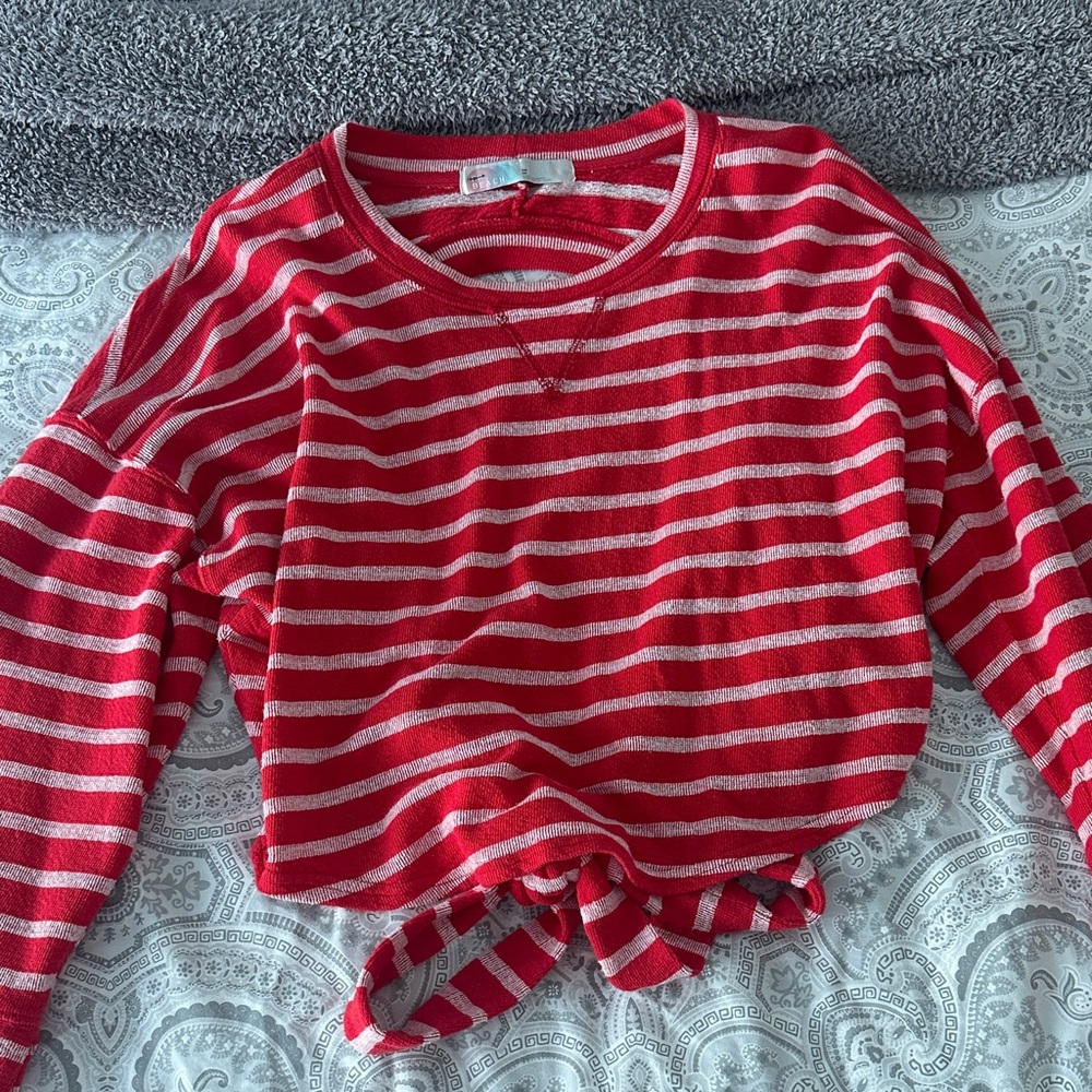 Free People Beach Terry Striped Sweater